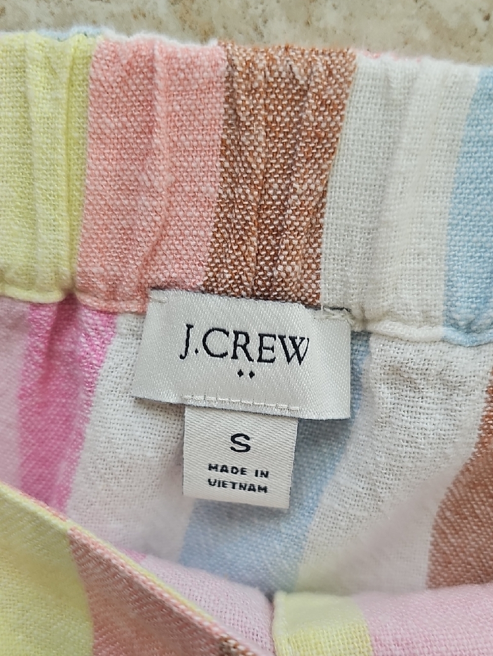 J. Crew Multicolor Striped Ruffle Tank Top - Picture 7 of 8